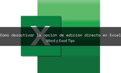 Cómo desactivar la opción de edición directa en Excel